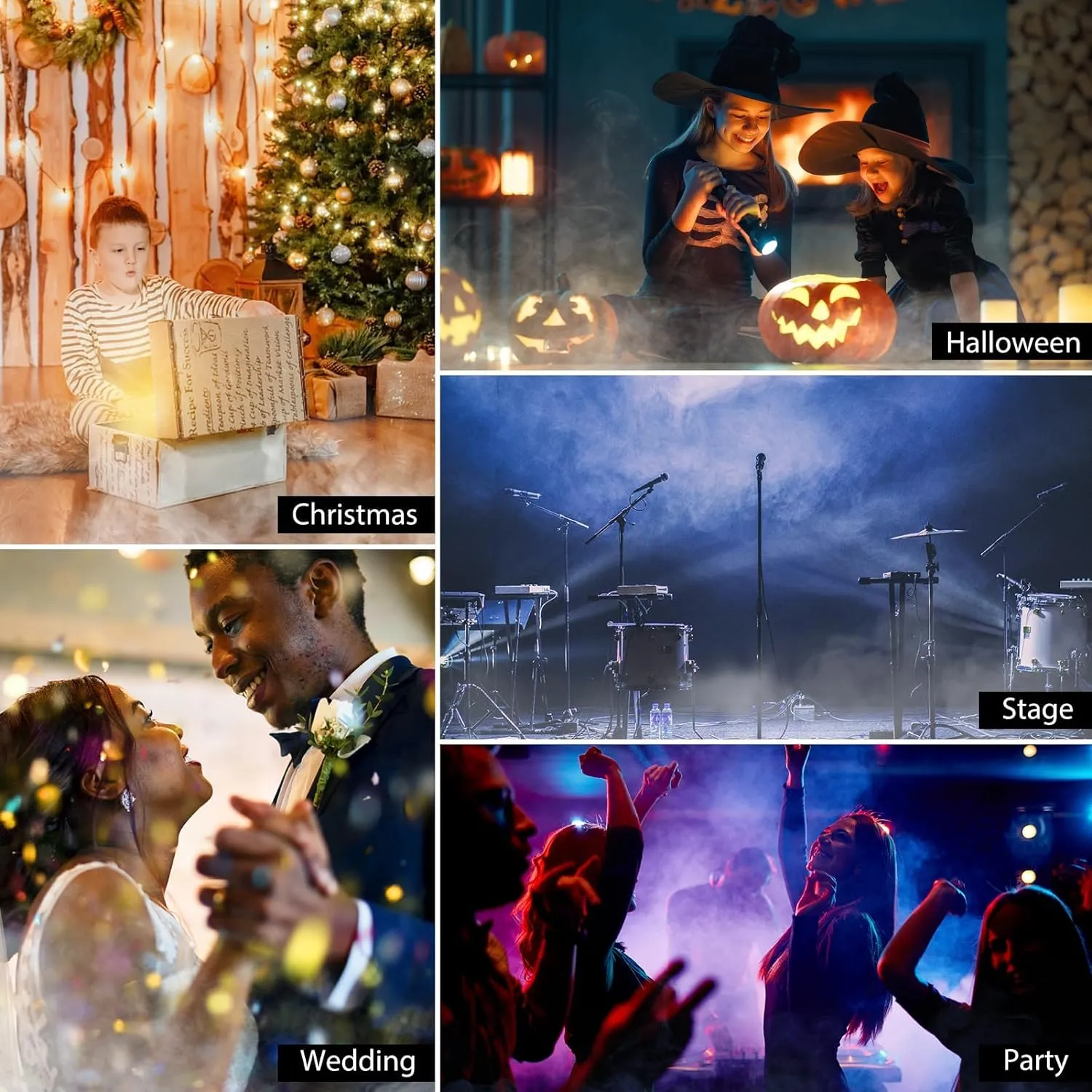 500W Fog Machine with RGB Lights (Donner)